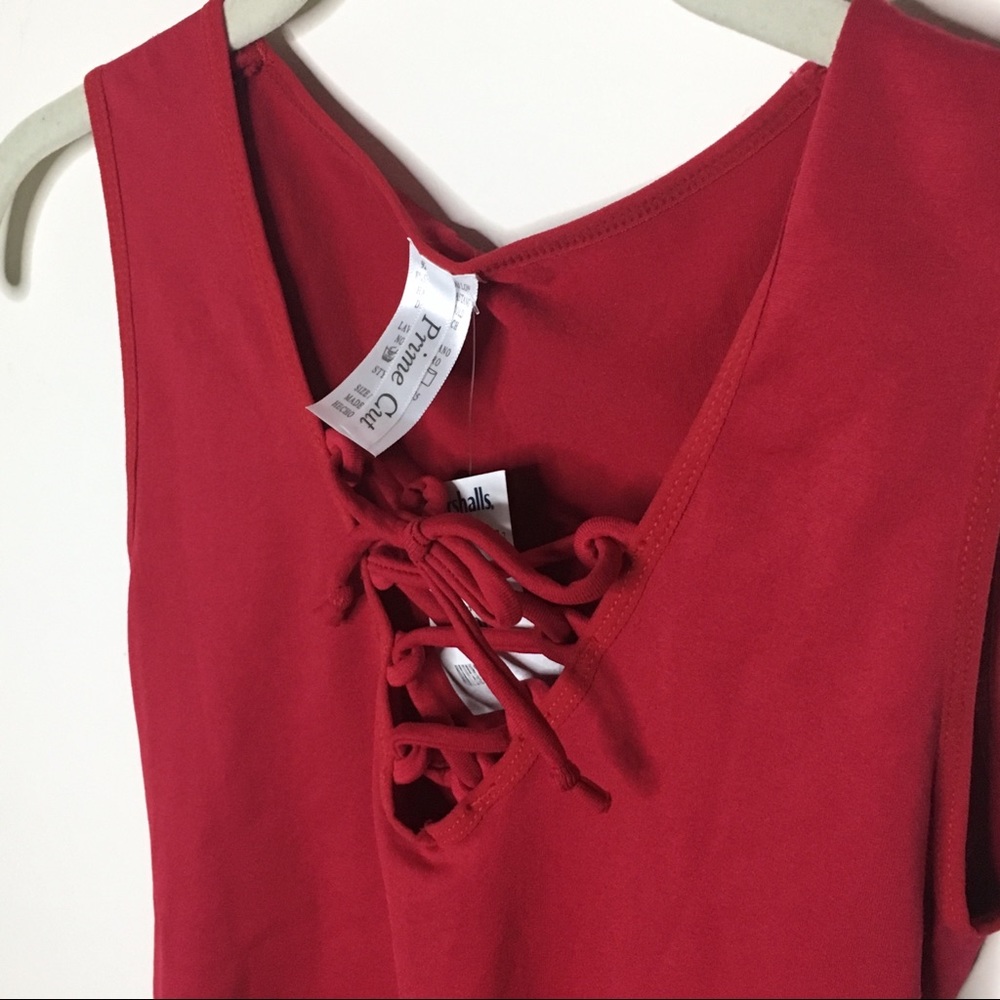 💗5 FOR $12💗 BNWT lace up bodysuit